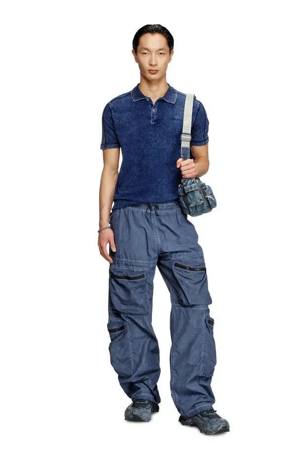 Denim-look polo shirt Diesel