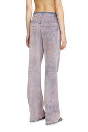 Wide leg sweat pants with bleach treatment Diesel