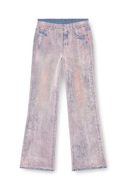 Wide leg sweat pants with bleach treatment Diesel