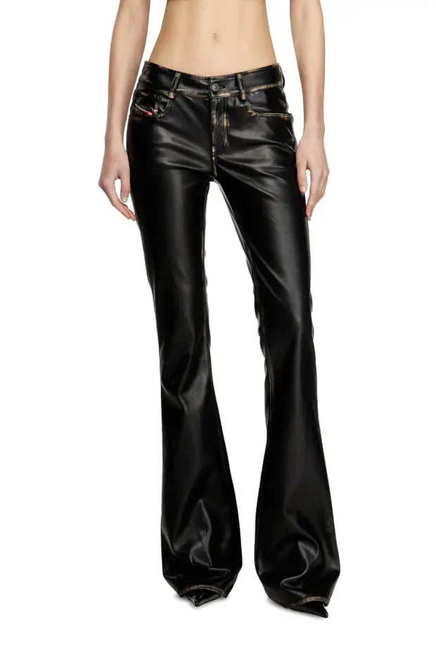 Faux leather five pocket pants Diesel