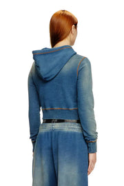 Faded hoodie with logo embroidery Diesel