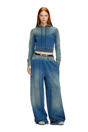 Faded hoodie with logo embroidery Diesel