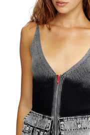 Knit tank top with denim cargo pockets Diesel