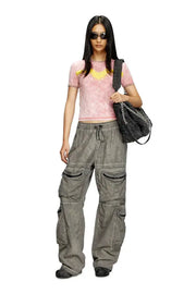 Slim fit T-shirt with Oval D puff print Diesel