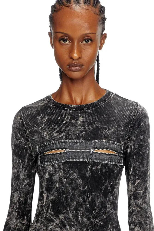 Short dress with zipped cut-out Diesel