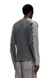 Zip-up cardigan with contrast panels Diesel