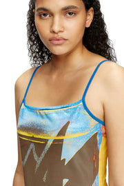 Mini dress with blowout print Diesel