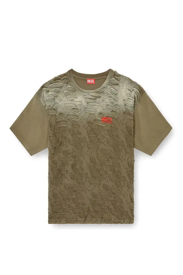 T-shirt with hole detail Diesel