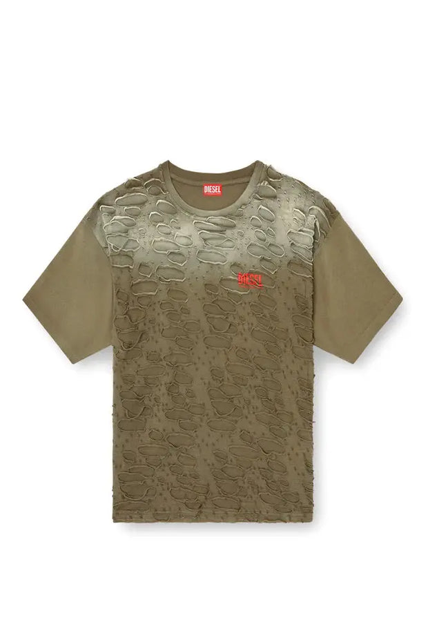 T-shirt with hole detail Diesel