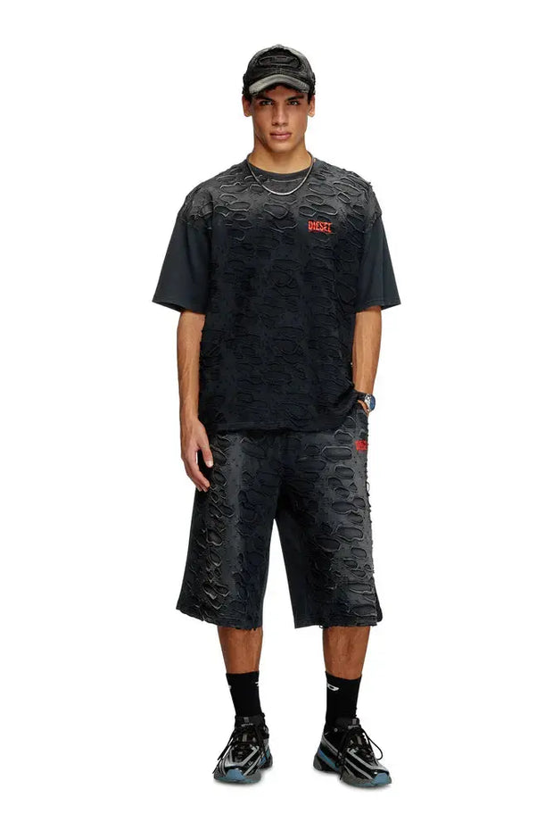 T-shirt with hole detail Diesel