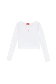 Long-sleeve top with embroidered D patch Diesel