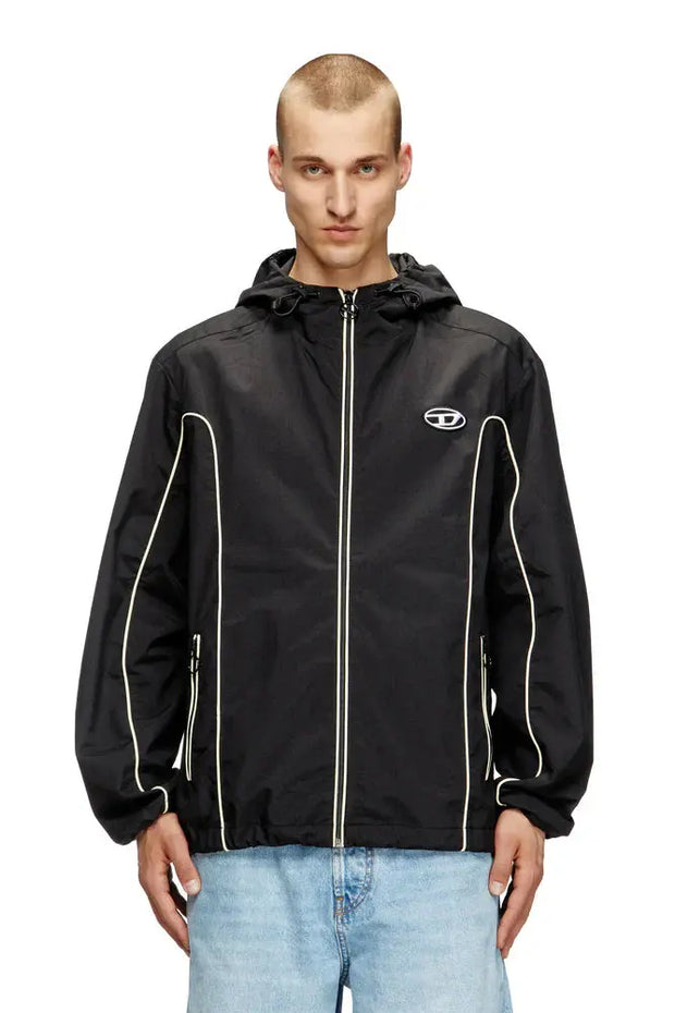 Windbreaker with contrast piping Diesel