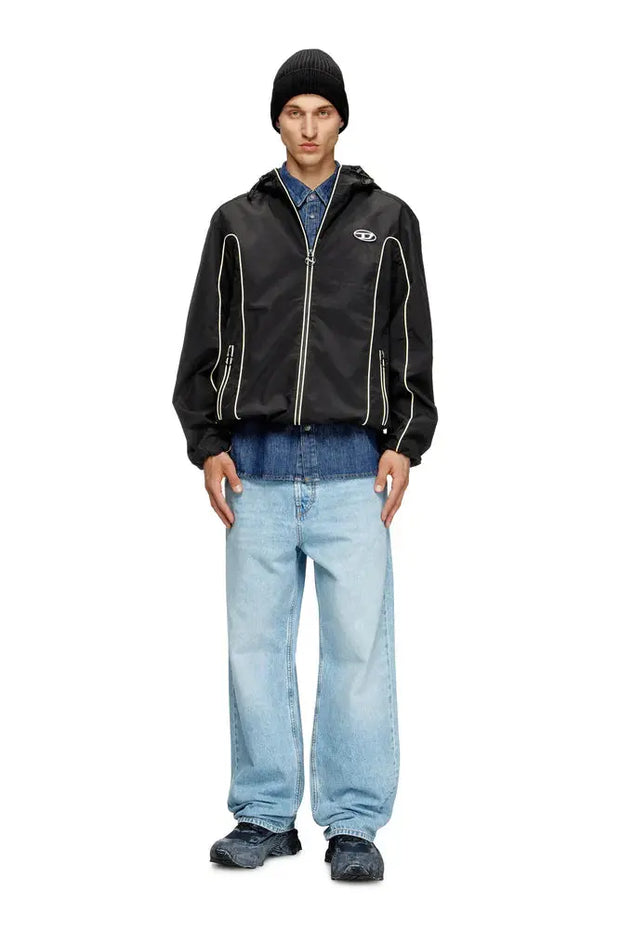 Windbreaker with contrast piping Diesel