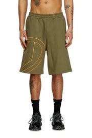 Sweat shorts with maxi D logo Diesel