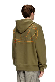 Hoodie with logo embroidery Diesel