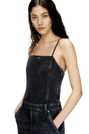 Strappy jumpsuit in batavia-weave denim Diesel