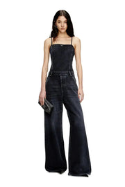 Strappy jumpsuit in batavia-weave denim Diesel