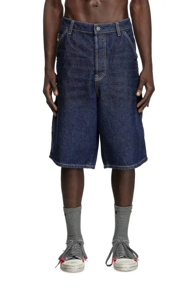 Utility shorts in clean-wash denim Diesel