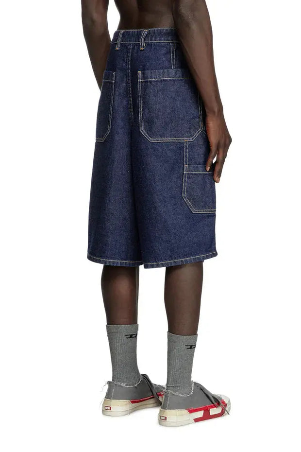 Utility shorts in clean-wash denim Diesel