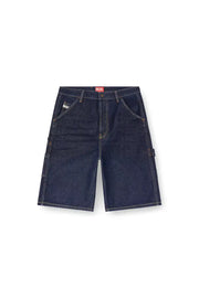 Utility shorts in clean-wash denim Diesel