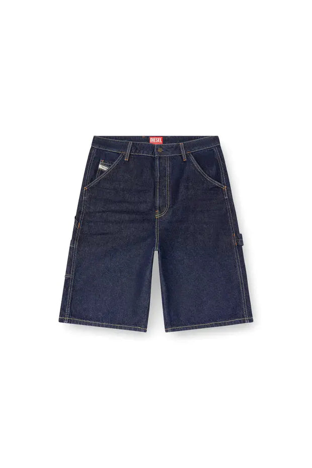 Utility shorts in clean-wash denim Diesel