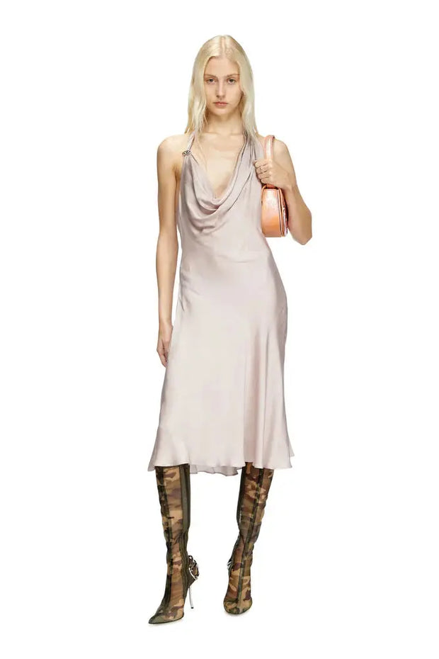 Bias cut dress with asymmetrical hem Diesel