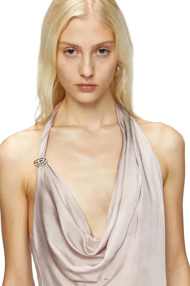 Bias cut dress with asymmetrical hem Diesel