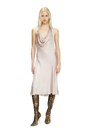 Bias cut dress with asymmetrical hem Diesel