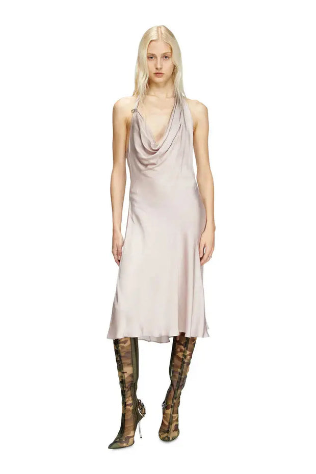 Bias cut dress with asymmetrical hem Diesel