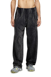 Treated sweatpants with gathered waist Diesel