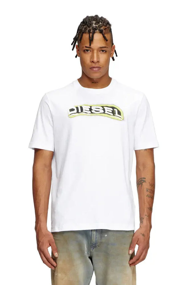 T-shirt with puff-print logo Diesel
