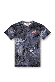 Marble-effect burnout T-shirt Diesel
