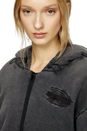 Cropped zip-up hoodie Diesel