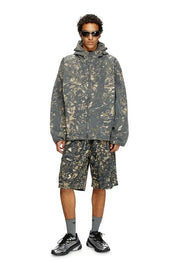 Hooded jacket with camo print Diesel