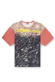 T-shirt with glitch camo print Diesel