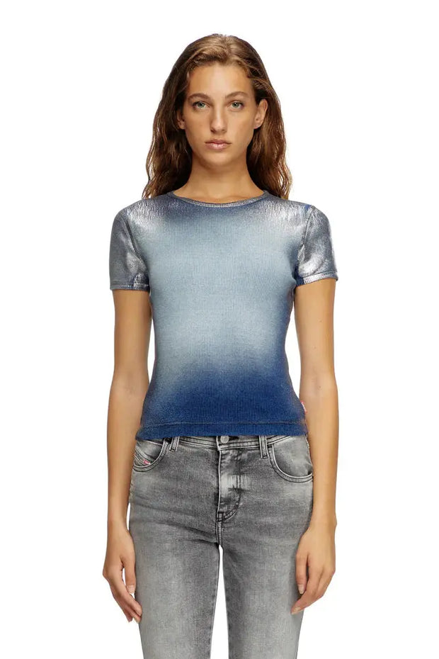 Faded metallic T-shirt Diesel