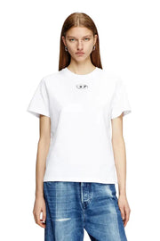 Regular fit T-shirt with cut-out Oval D Diesel