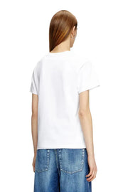 Regular fit T-shirt with cut-out Oval D Diesel