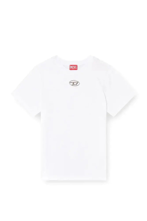 Regular fit T-shirt with cut-out Oval D Diesel