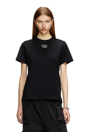 Regular fit T-shirt with cut-out Oval D Diesel