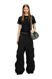 Regular fit T-shirt with cut-out Oval D Diesel