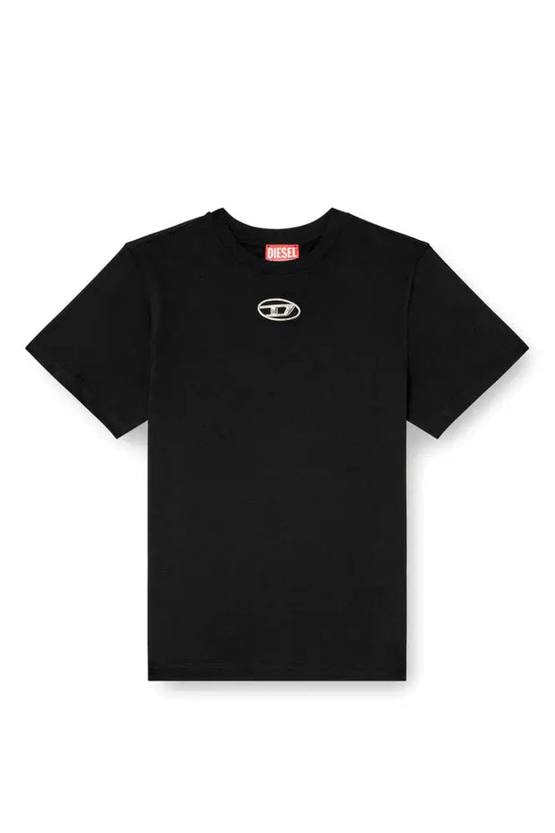 Regular fit T-shirt with cut-out Oval D Diesel