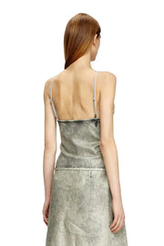 Top in shiny coated denim Diesel