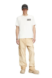 T-shirt with gabardine patch logo Diesel