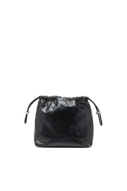 Scrunch-D-Bucket bag in shiny wrinkled leather Diesel