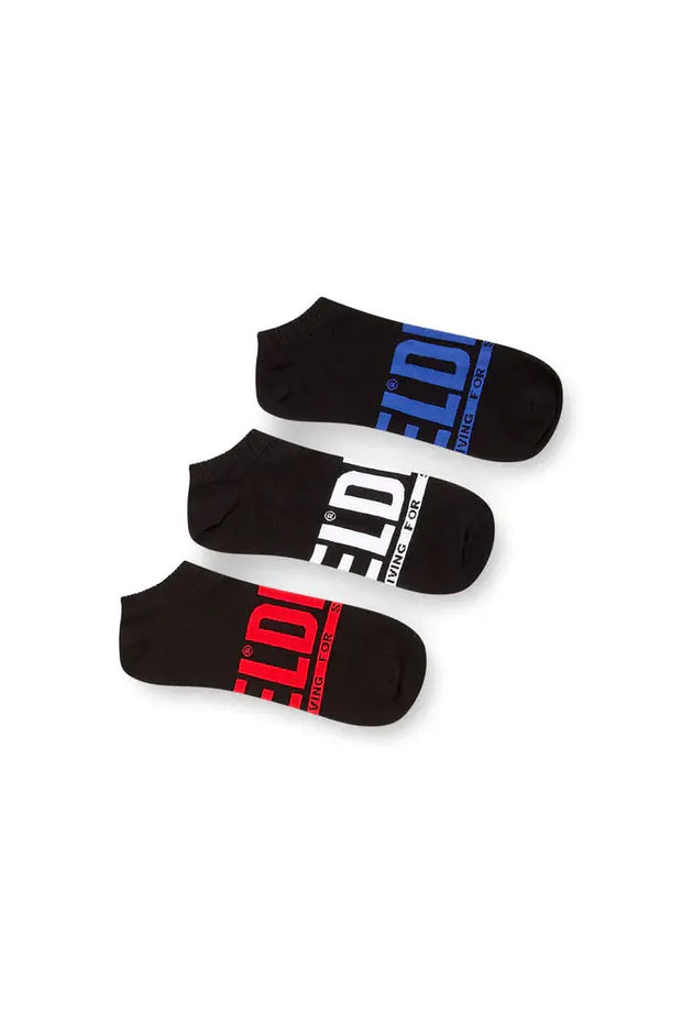 3-pack low-cut logo socks Diesel