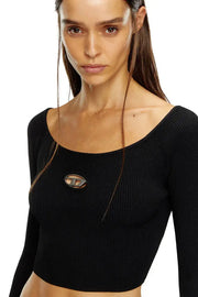 Off-the-shoulder top in ribbed knit Diesel