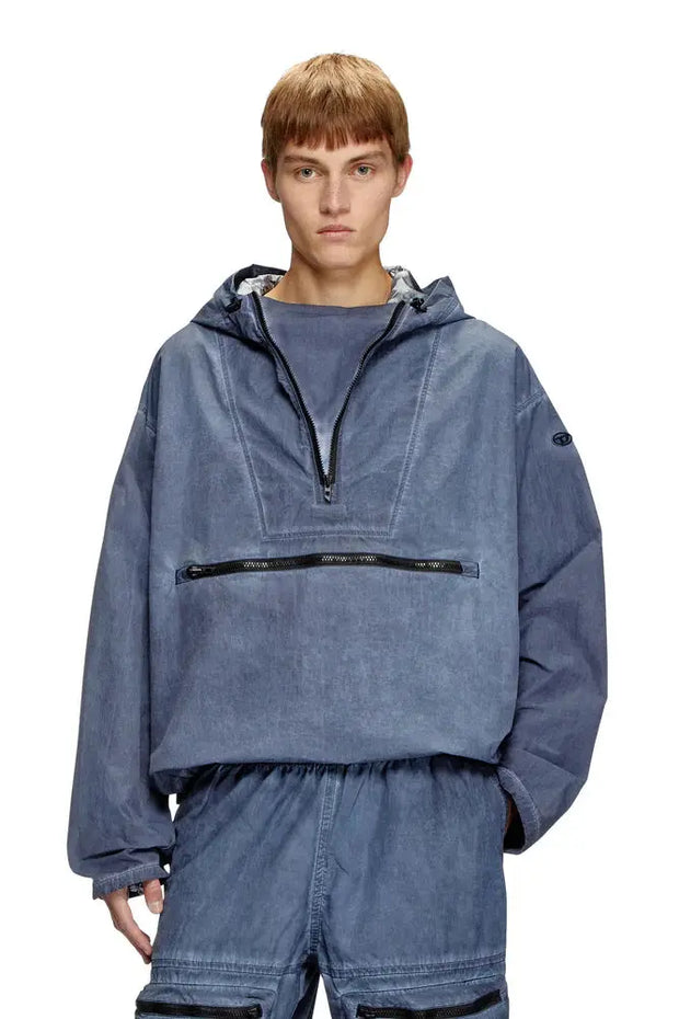 Packable hooded anorak jacket Diesel