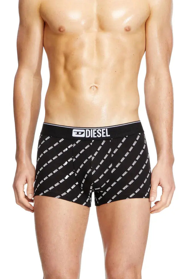 Three-pack boxer briefs with diagonal logo Diesel
