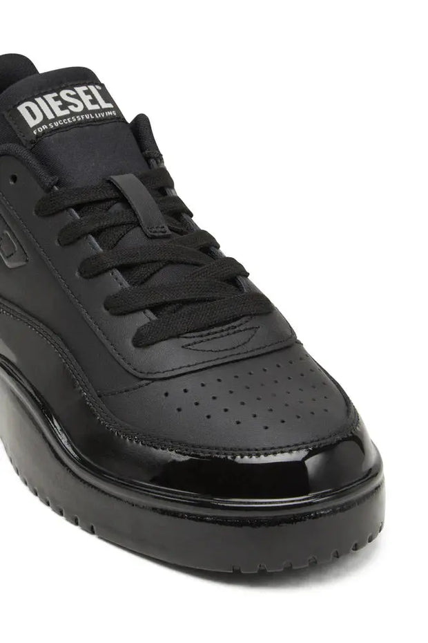 S-Tracker-D-Silicone-dipped leather sneakers Diesel